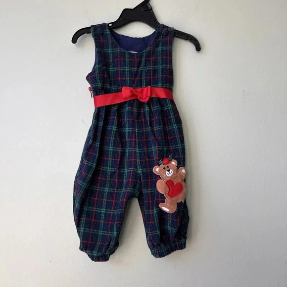Goodlad Teddy Bear Jumpsuit 6-9 Month Christmas - Picture 1 of 4